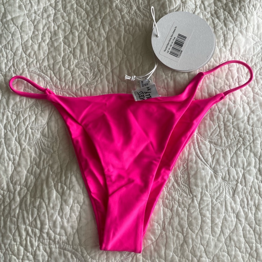 Hot pink bikini bottoms
